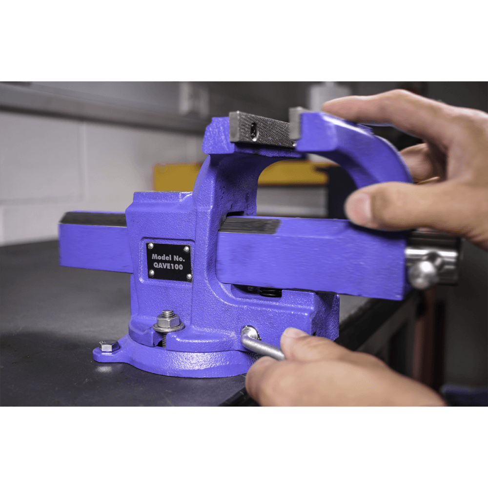 Vice 100mm Quick Action Swivel Base SG Iron Model No.-21709