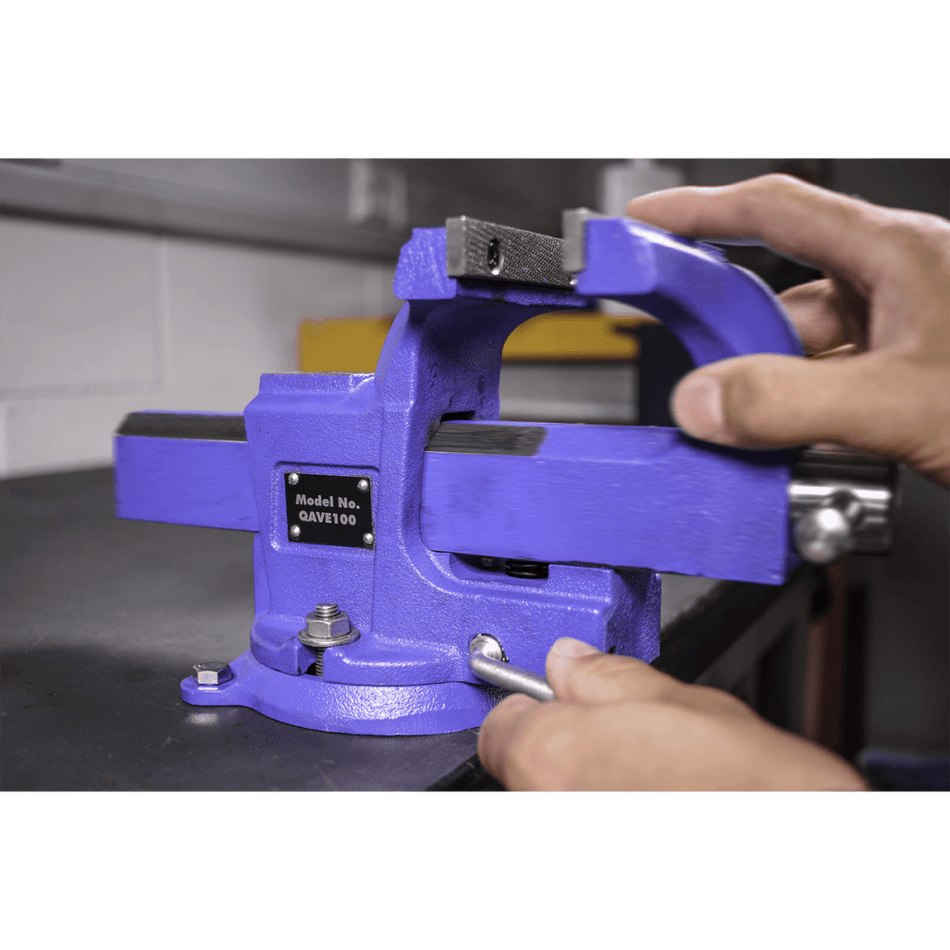 Vice 100mm Quick Action Swivel Base SG Iron Model No.-21709