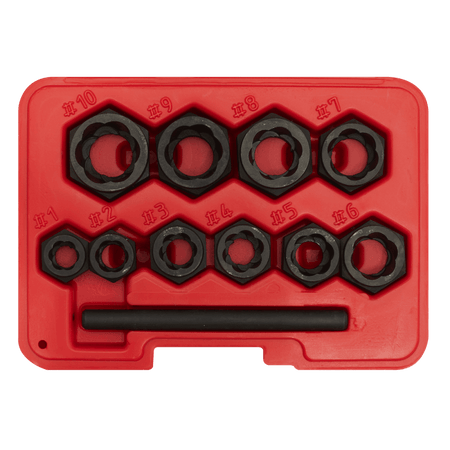 Bolt Extractor Set 10pc Spanner Type Model No.-21992