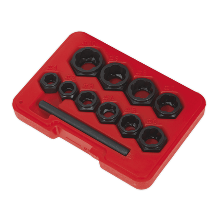 Bolt Extractor Set 10pc Spanner Type Model No.-21992