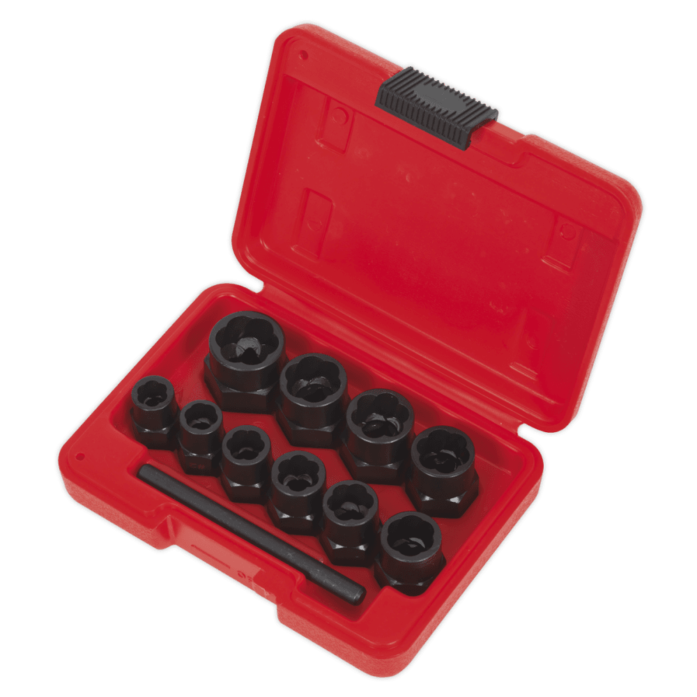 Bolt Extractor Set 10pc 3/8"Sq Drive or Spanner Model No.-21993