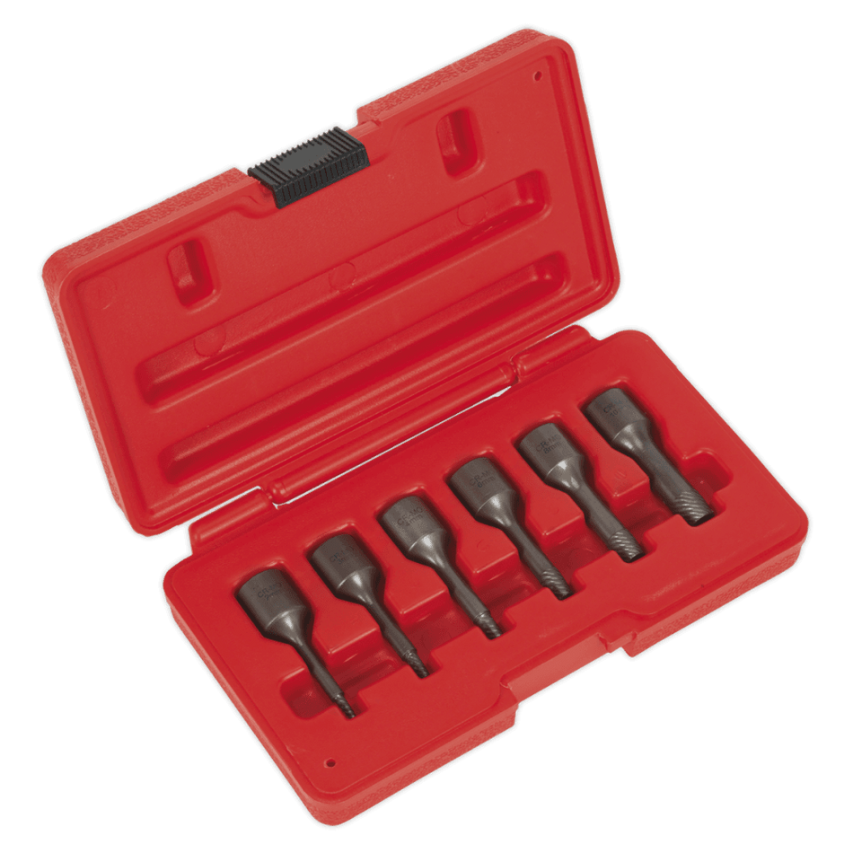 Screw Extractor Set 6pc 3/8"Sq Drive Model No.-22007