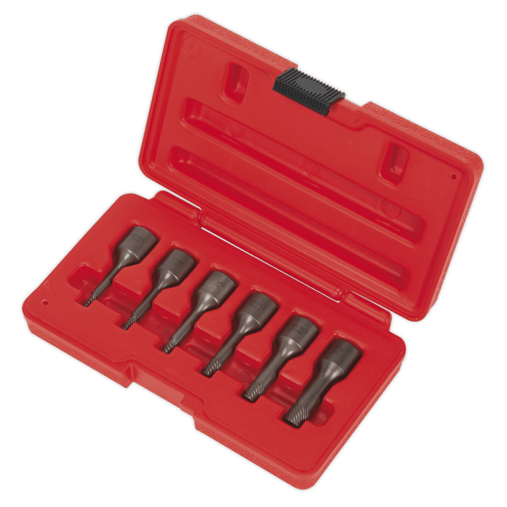 Screw Extractor Set 6pc 3/8"Sq Drive Model No.-22007