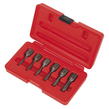 Screw Extractor Set 6pc 3/8"Sq Drive Model No.-22007