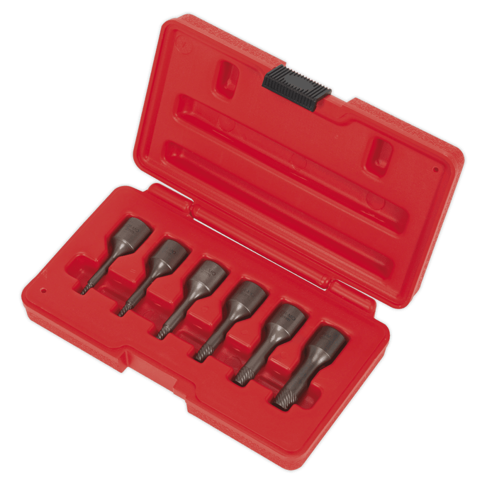Screw Extractor Set 6pc 3/8"Sq Drive Model No.-22007
