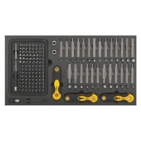 Tool Tray with Specialised Bits & Folding Hex Keys 192pc Model No- 22244