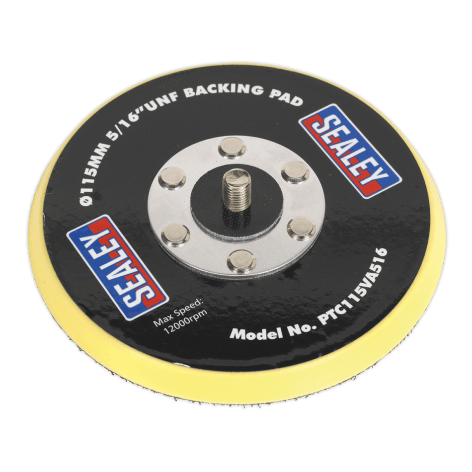 Hook & Loop Backing Pad 115mm 5/16"UNF Model No.-21662