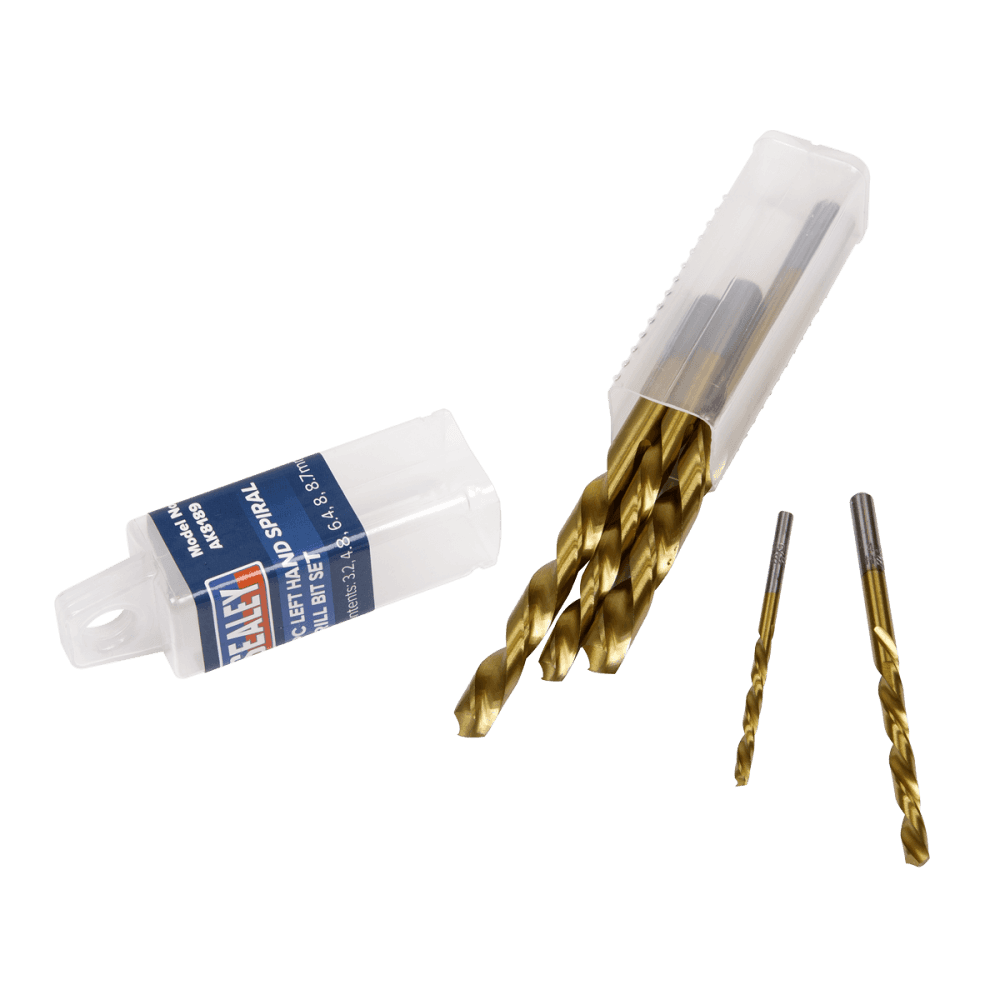Left Hand Spiral Drill Bit Set 5pc Model No.-22009