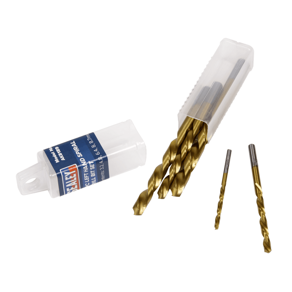 Left Hand Spiral Drill Bit Set 5pc Model No.-22009