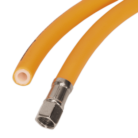Air Hose 15mtr x 8mm Hybrid High Visibility with 1/4"BSP Unions Model No- AHHC15