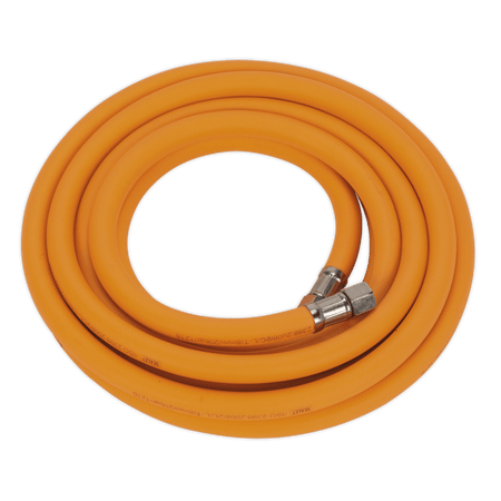 Air Hose 5mtr x 8mm Hybrid High Visibility with 1/4"BSP Unions Model No- AHHC5