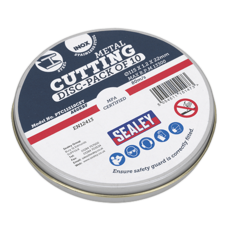 Cutting Disc 115 x 1.2mm 22mm Bore Pack of 10 Model No- PTC11510CET