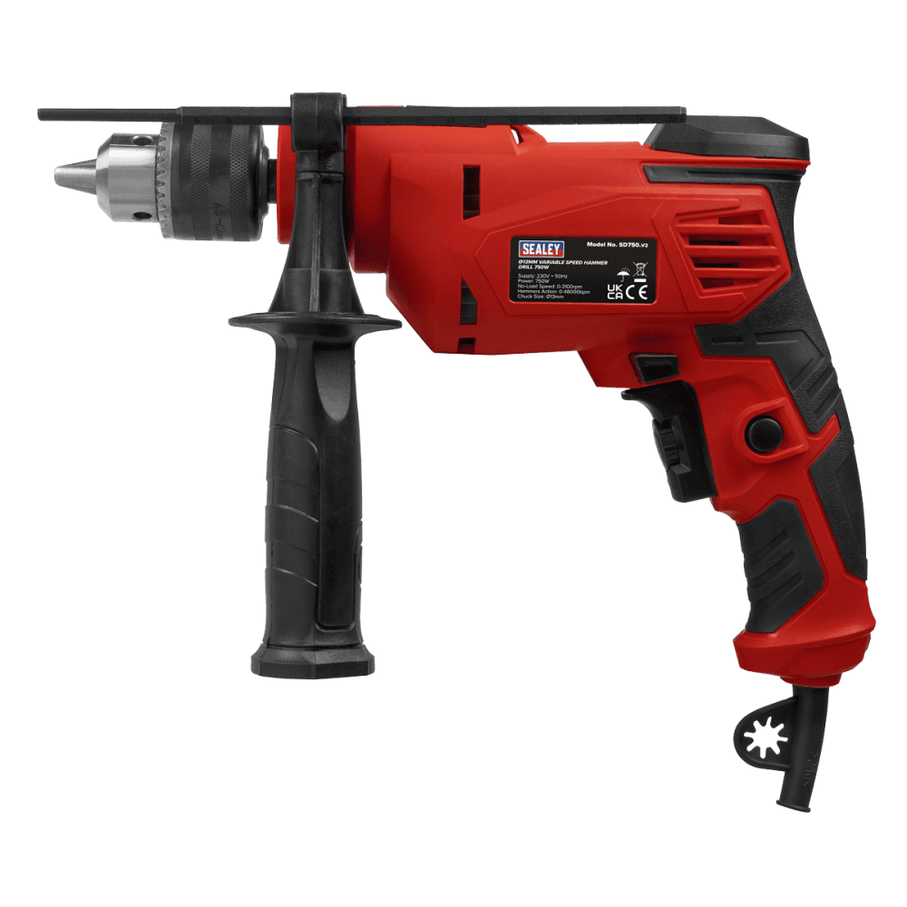 Hammer Drill 13mm Variable Speed with Reverse 750W/230V Model No- SD750