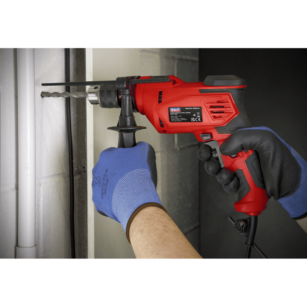 Hammer Drill 13mm Variable Speed with Reverse 750W/230V Model No- SD750