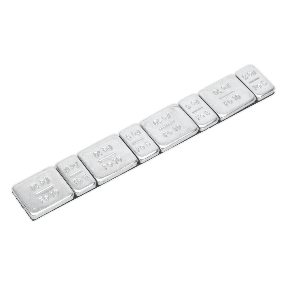 Wheel Weight 5 & 10g Adhesive Zinc Plated Steel Strip of 8 (4 x Each Weight) Pack of 100 Model No- 22331