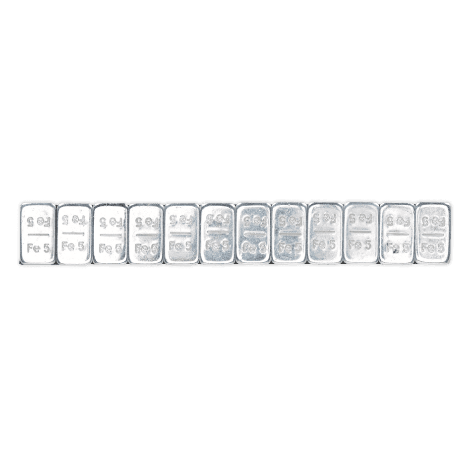 Wheel Weight 5g Adhesive Zinc Plated Steel Strip of 12 Pack of 100 Model No- 22329