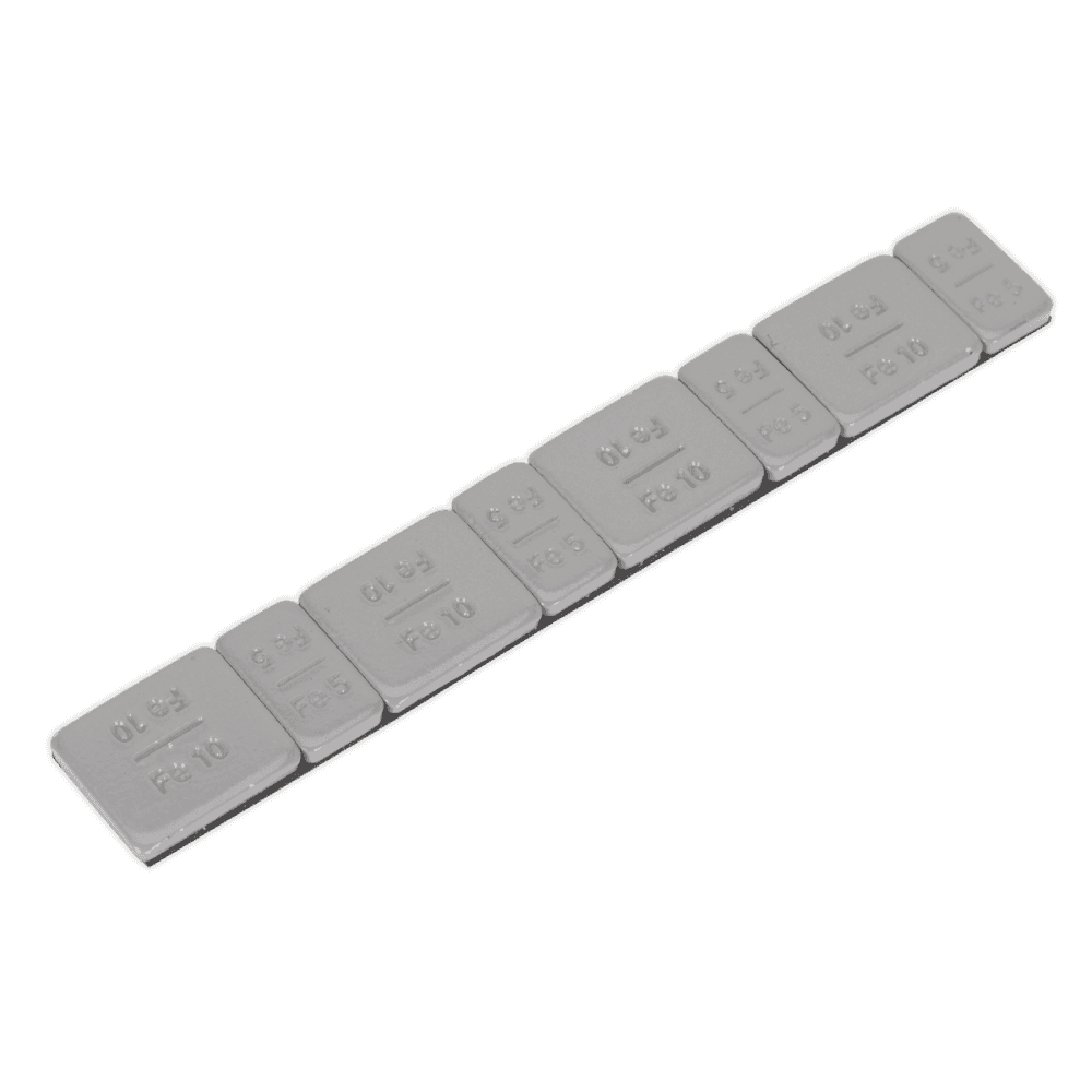Wheel Weight 5 & 10g Adhesive Zinc Plated Steel Plastic Coated Strip of 8 (4 x Each Weight) Pack of 100 Model No- 22333