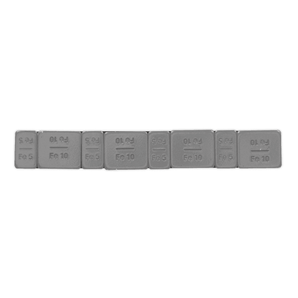 Wheel Weight 5 & 10g Adhesive Zinc Plated Steel Plastic Coated Strip of 8 (4 x Each Weight) Pack of 100 Model No- 22333