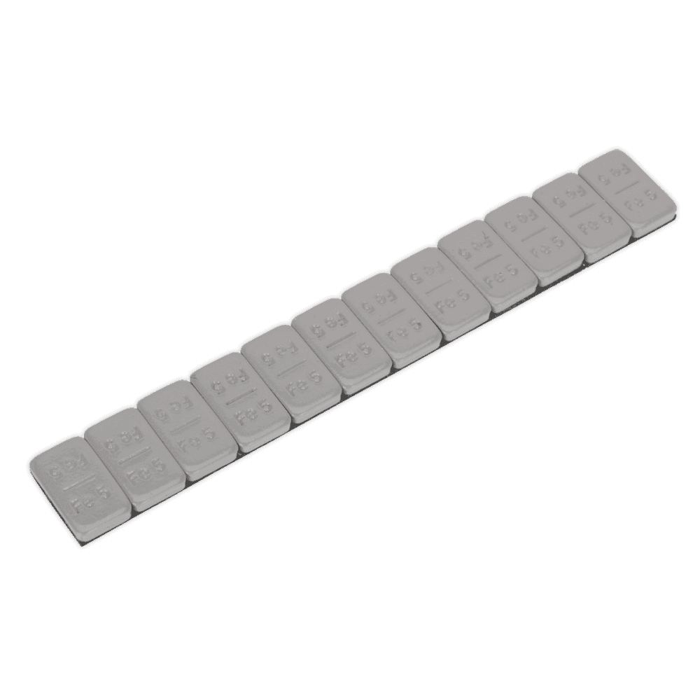 Wheel Weight 5g Adhesive Zinc Plated Steel Plastic Coated Strip of 12 Pack of 100 Model No- 22328