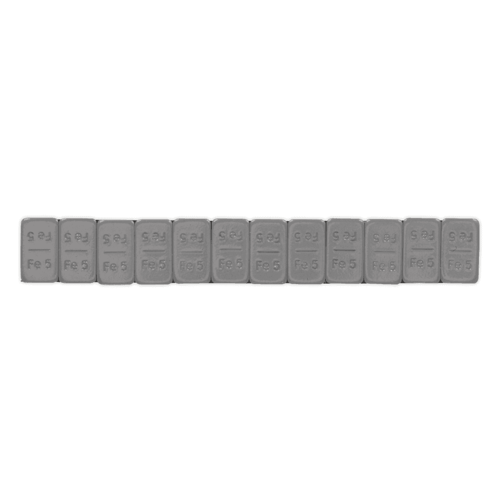Wheel Weight 5g Adhesive Zinc Plated Steel Plastic Coated Strip of 12 Pack of 100 Model No- 22328
