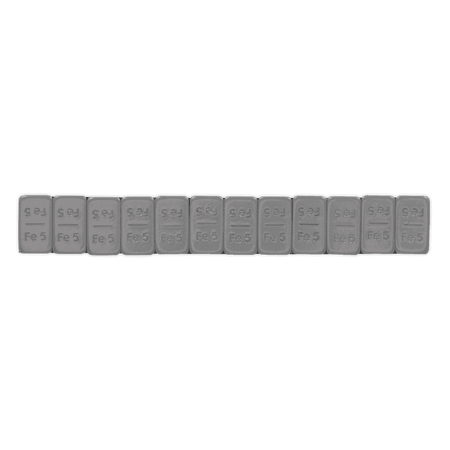 Wheel Weight 5g Adhesive Zinc Plated Steel Plastic Coated Strip of 12 Pack of 100 Model No- 22328
