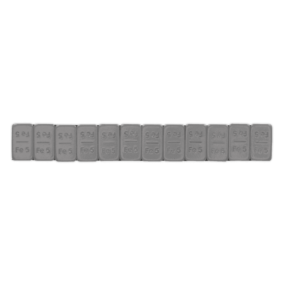 Wheel Weight 5g Adhesive Zinc Plated Steel Plastic Coated Strip of 12 Pack of 100 Model No- 22328