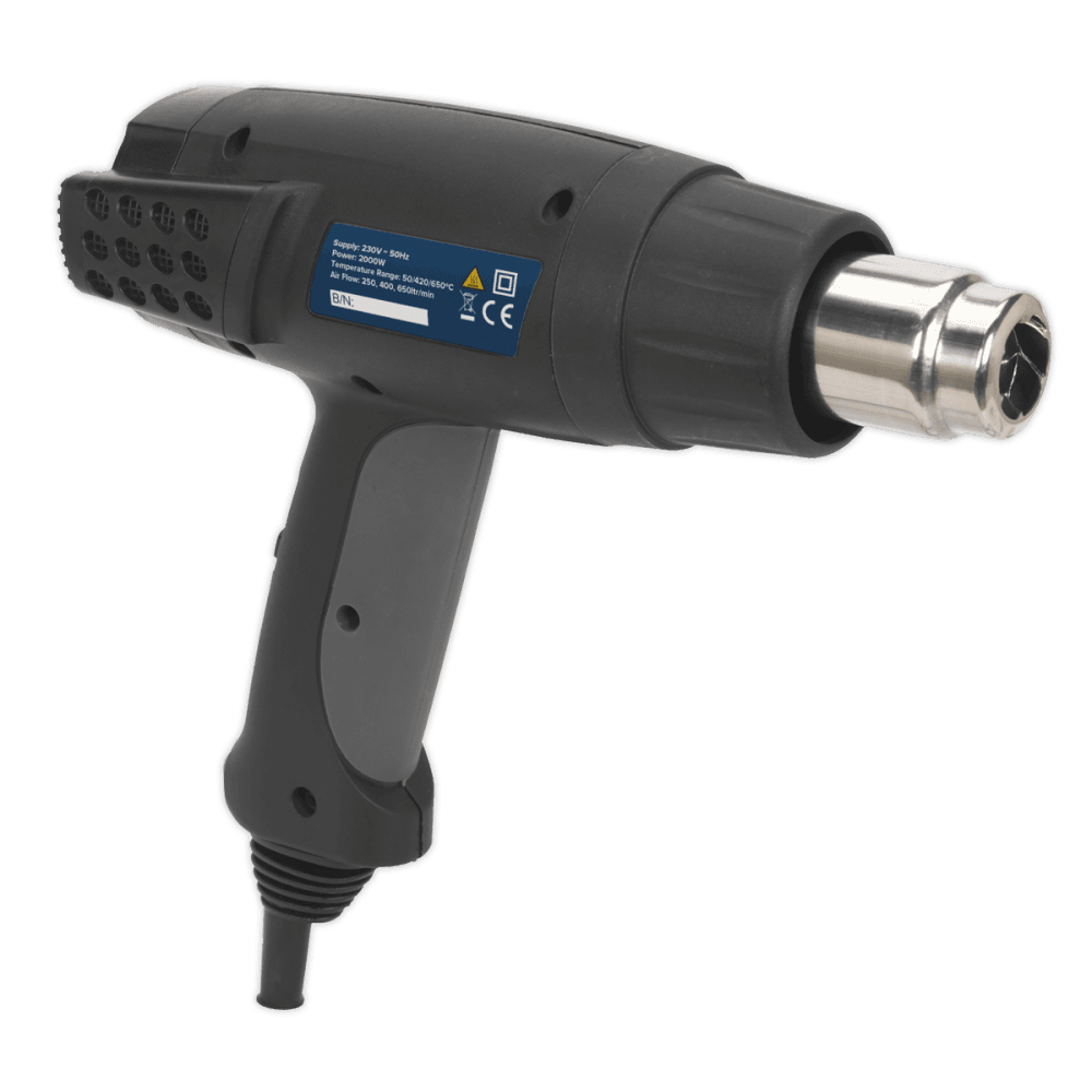 Hot Air Gun 2000W 3-Speed 50/420/650Ã‡Ã¦C Model No- 22231