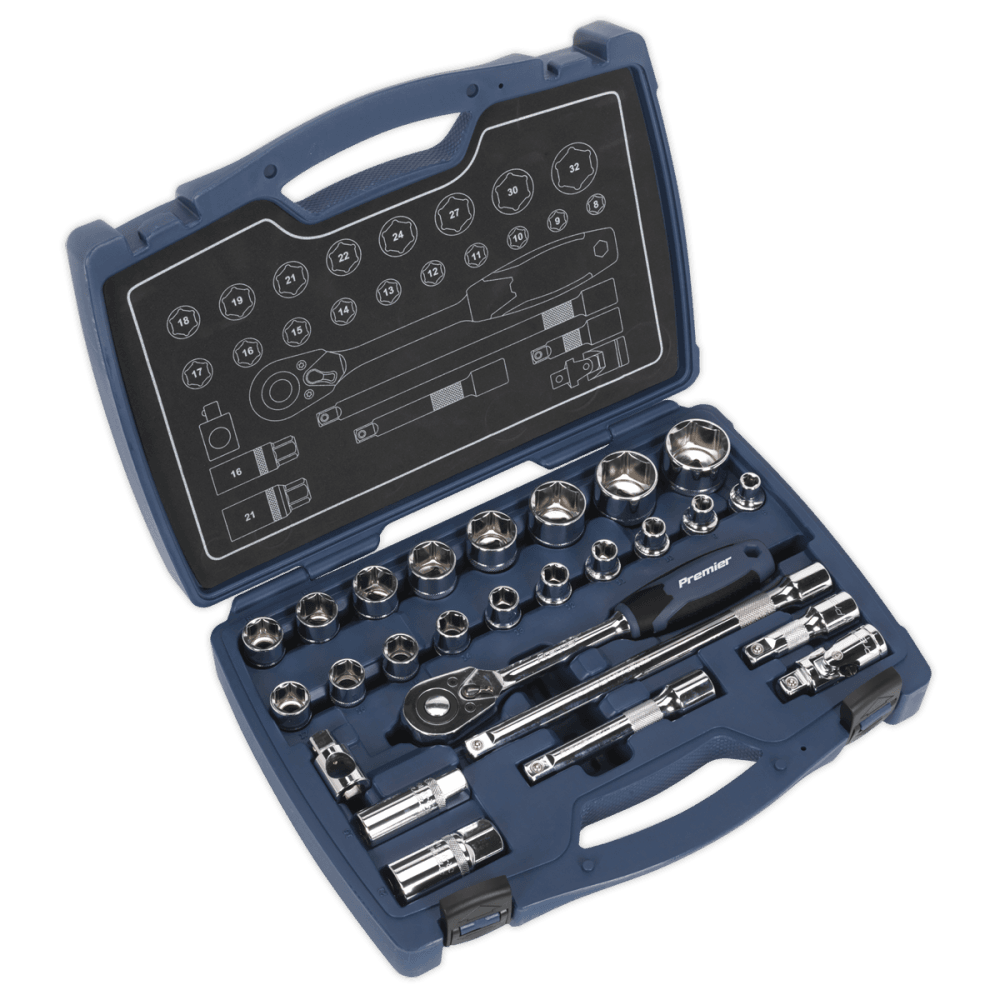 Premier Socket Set 1/2"Sq Drive 26pc : Model No- 22431