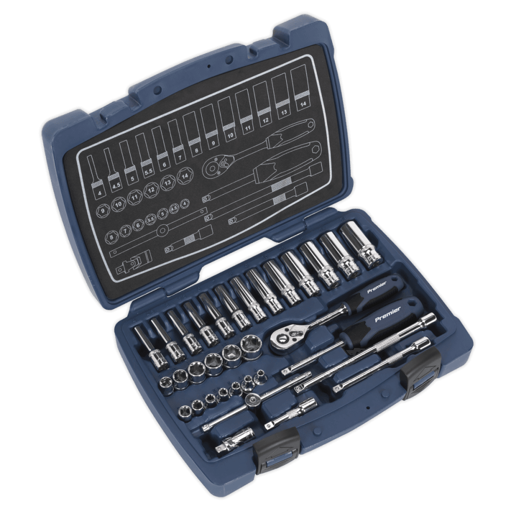 Premier Socket Set 1/4"Sq Drive 33pc : Model No- 22429