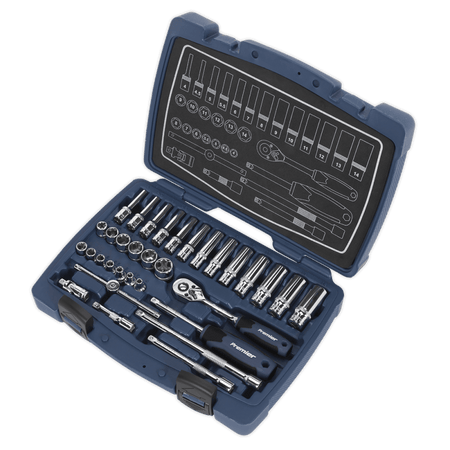 Premier Socket Set 1/4"Sq Drive 33pc : Model No- 22429