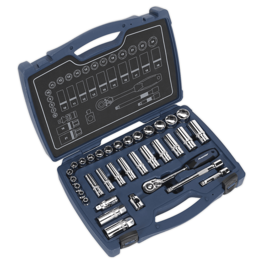 Premier Socket Set 3/8"Sq Drive 34pc : Model No- 22430