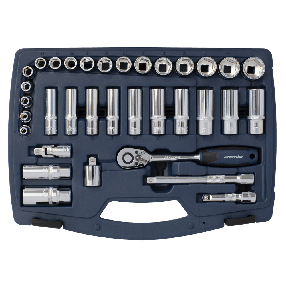 Premier Socket Set 3/8"Sq Drive 34pc : Model No- 22430