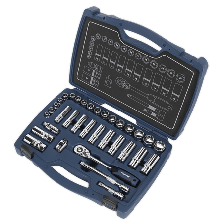 Premier Socket Set 3/8"Sq Drive 34pc : Model No- 22430