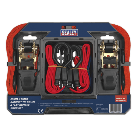 Tie Down & Bungee Cord Set 6pc Model No- 22483