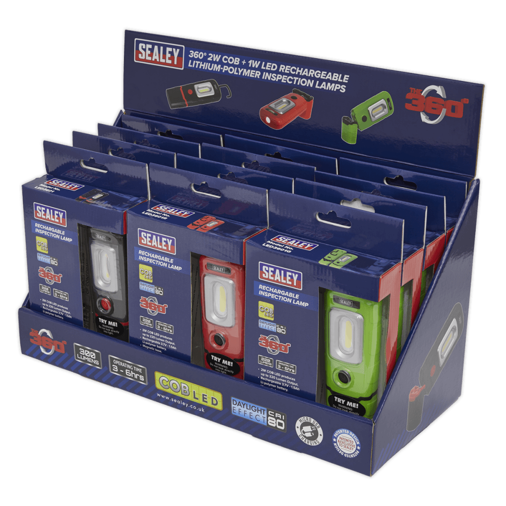 LED3601 Series Inspection Lamp Combination - Display Pack of 12 Model No- 22510