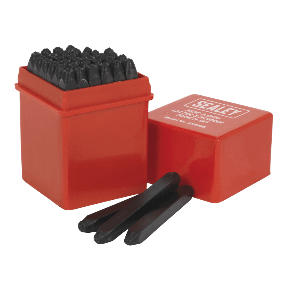 Letter & Number Punch Set 36pc 2.5mm Model No- 22299