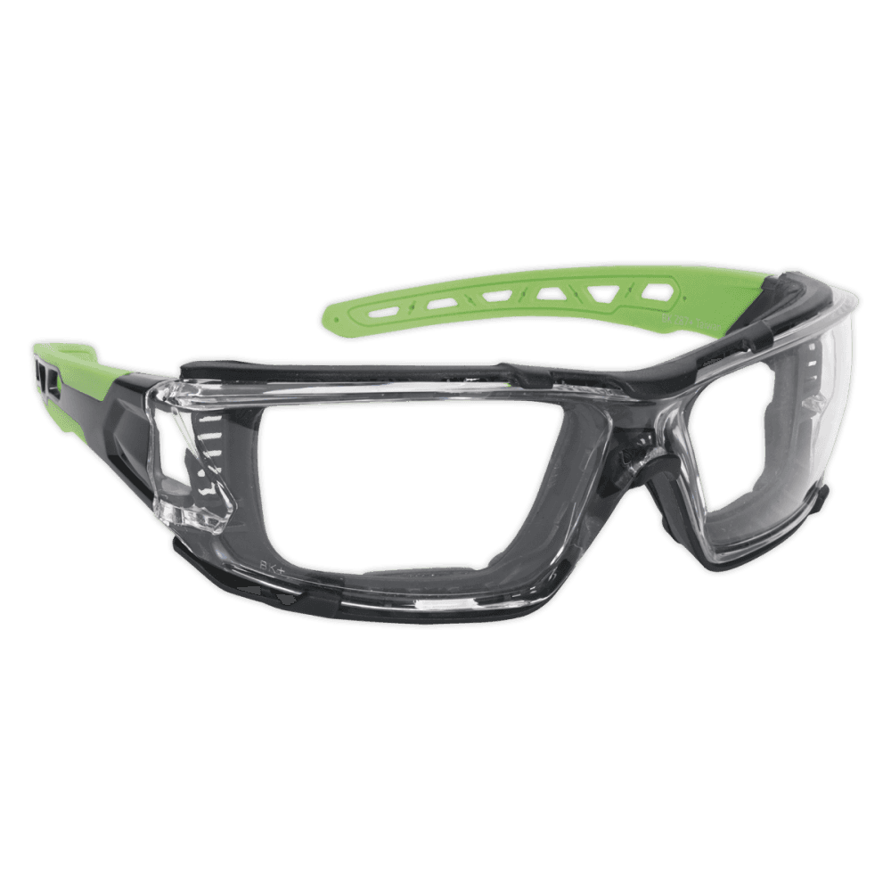 Safety Spectacles with EVA Foam Lining - Clear Lens Model No- 22427