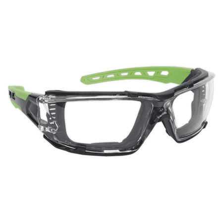 Safety Spectacles with EVA Foam Lining - Clear Lens Model No- 22427