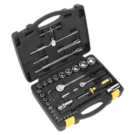 Topchest 5 Drawer with Ball Bearing Slides - Black & 230pc Tool Kit Model No- 22509