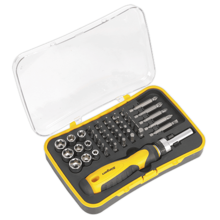 Portable Tool Chest 3 Drawer with Ball Bearing Slides - Hi-Vis & 93pc Tool Kit Model No- 22069