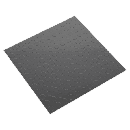 Vinyl Floor Tile with Peel & Stick Backing - Silver Coin Pack of 16 Model No- 22497
