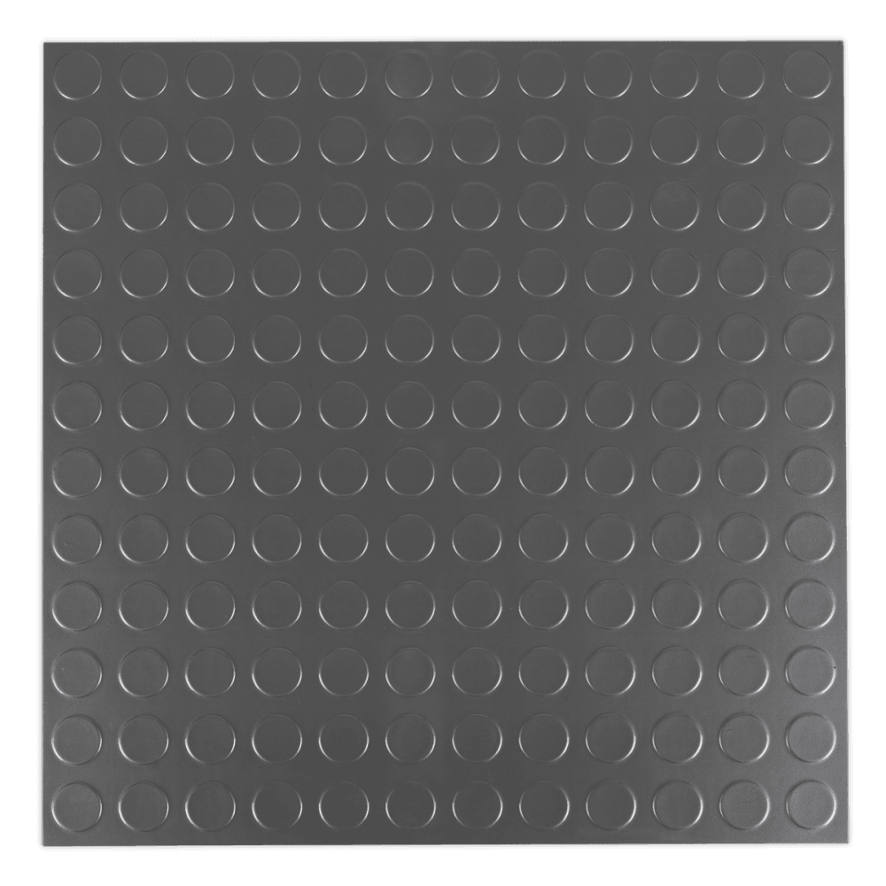 Vinyl Floor Tile with Peel & Stick Backing - Silver Coin Pack of 16 Model No- 22497