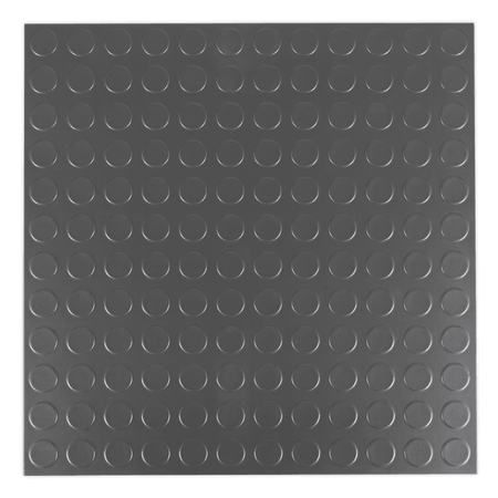 Vinyl Floor Tile with Peel & Stick Backing - Silver Coin Pack of 16 Model No- 22497
