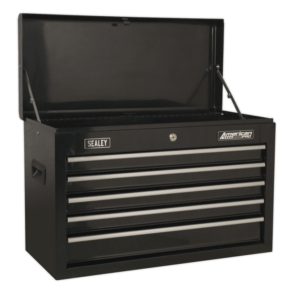 Topchest 5 Drawer with Ball Bearing Slides - Black Model No- 22285