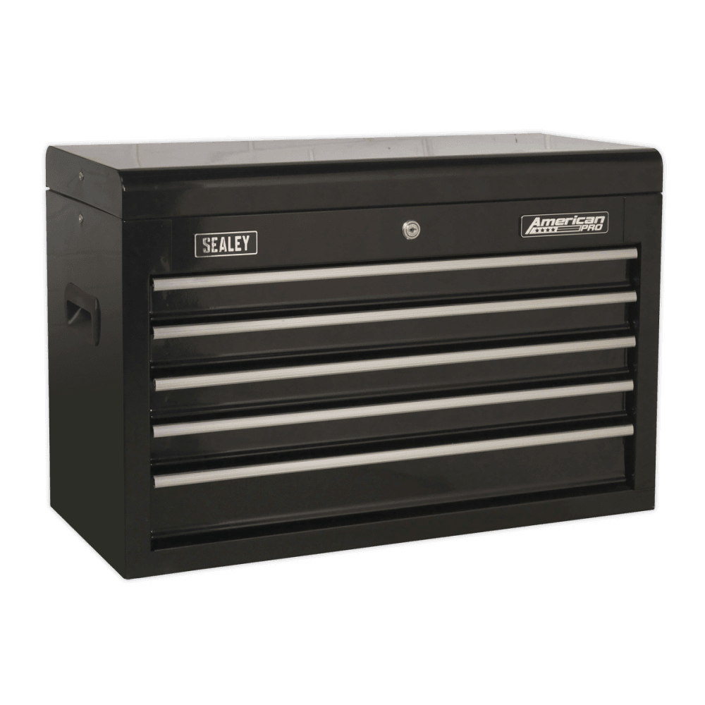Topchest 5 Drawer with Ball Bearing Slides - Black Model No- 22285