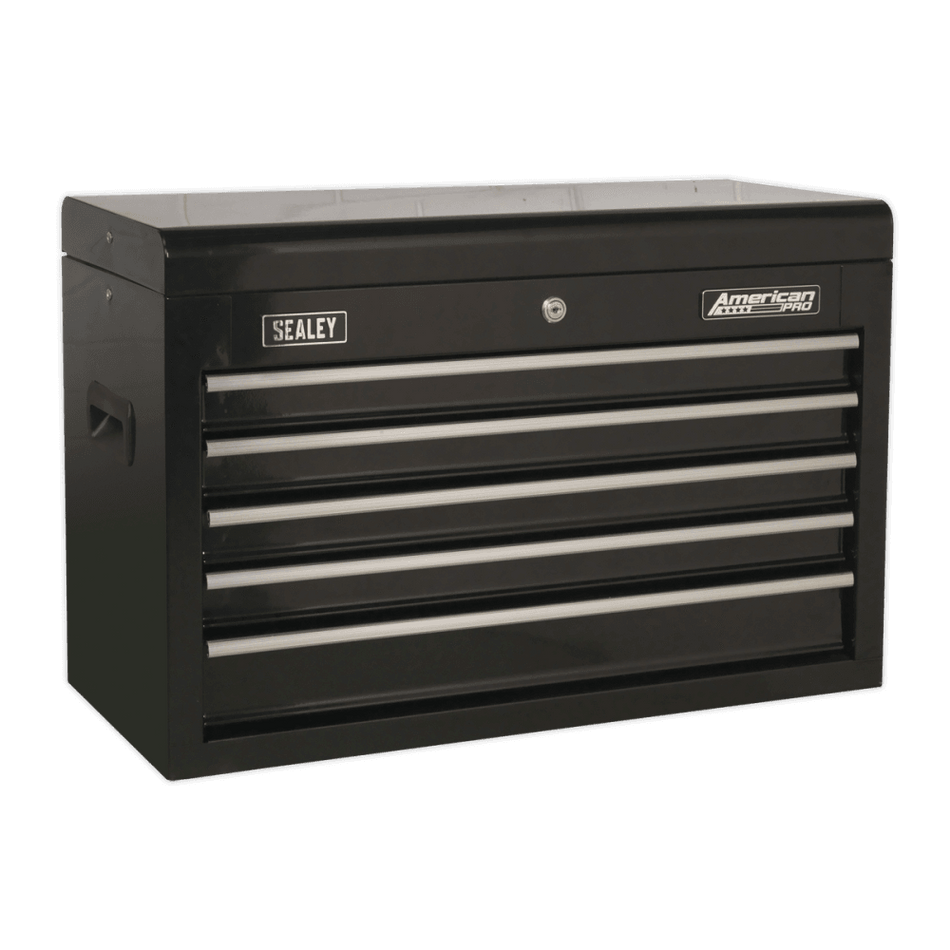 Topchest 5 Drawer with Ball Bearing Slides - Black Model No- 22285