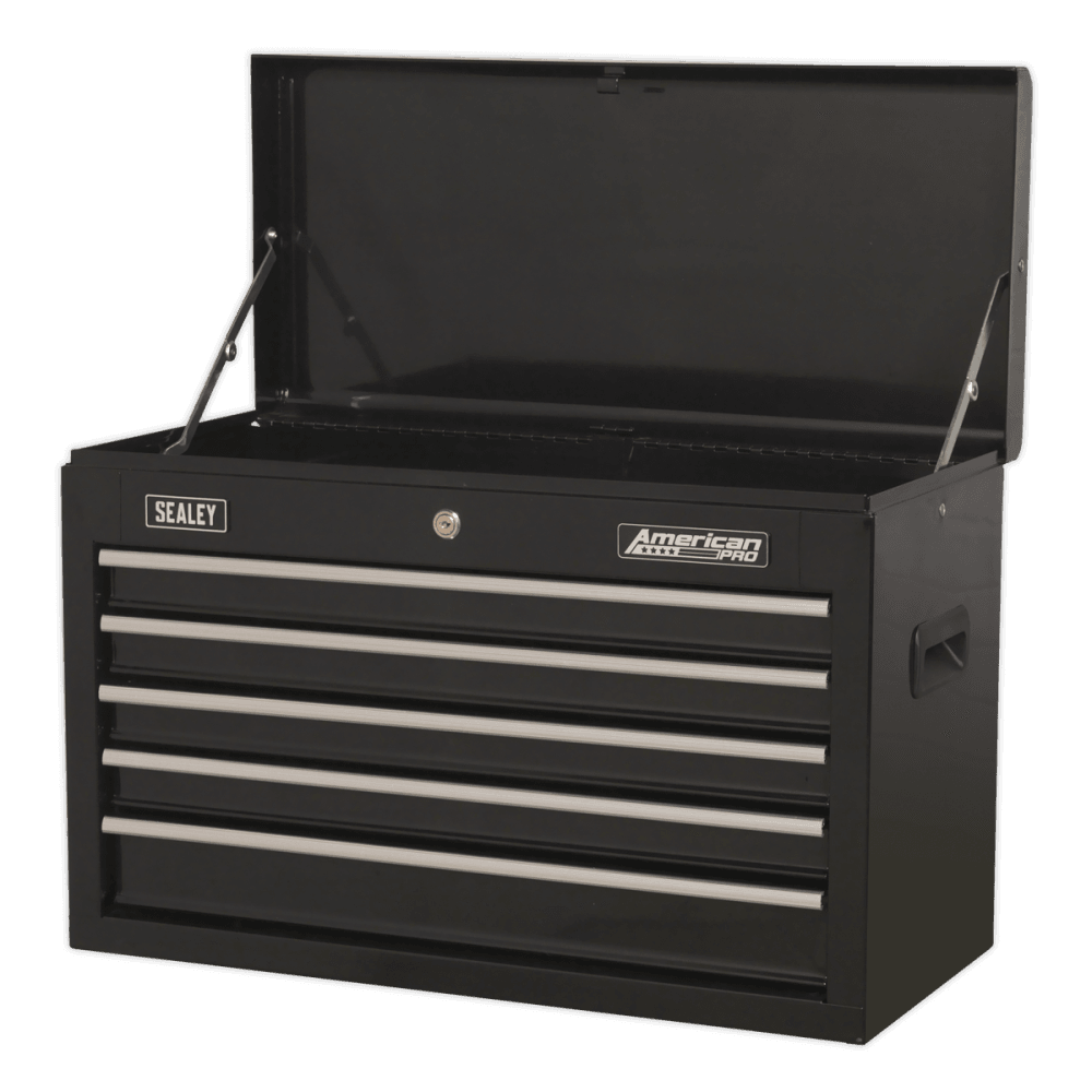 Topchest 5 Drawer with Ball Bearing Slides - Black Model No- 22285