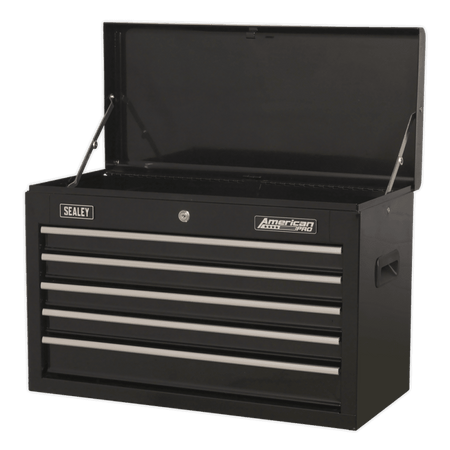 Topchest 5 Drawer with Ball Bearing Slides - Black Model No- 22285