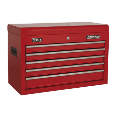 Topchest 5 Drawer with Ball Bearing Slides - Red Model No- 22284