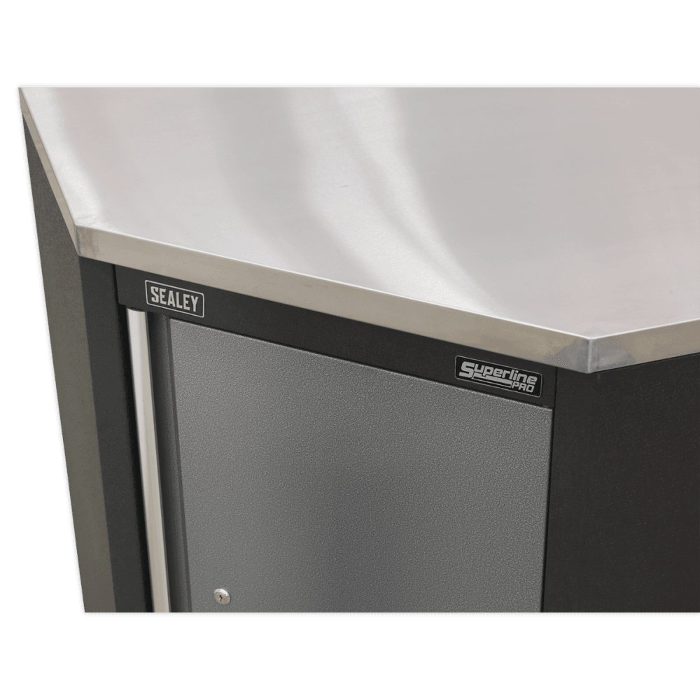 Stainless Steel Worktop for Modular Corner Cabinet 865mm Model No- 22366